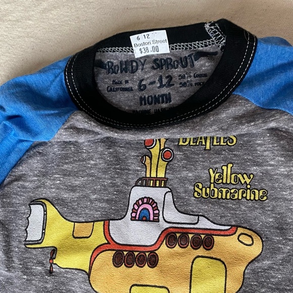 NEW Rowdy Sprout Beatles Yellow Submarine - 2013 - Long Sleeve Shirt - Vintage - Picture 3 of 3